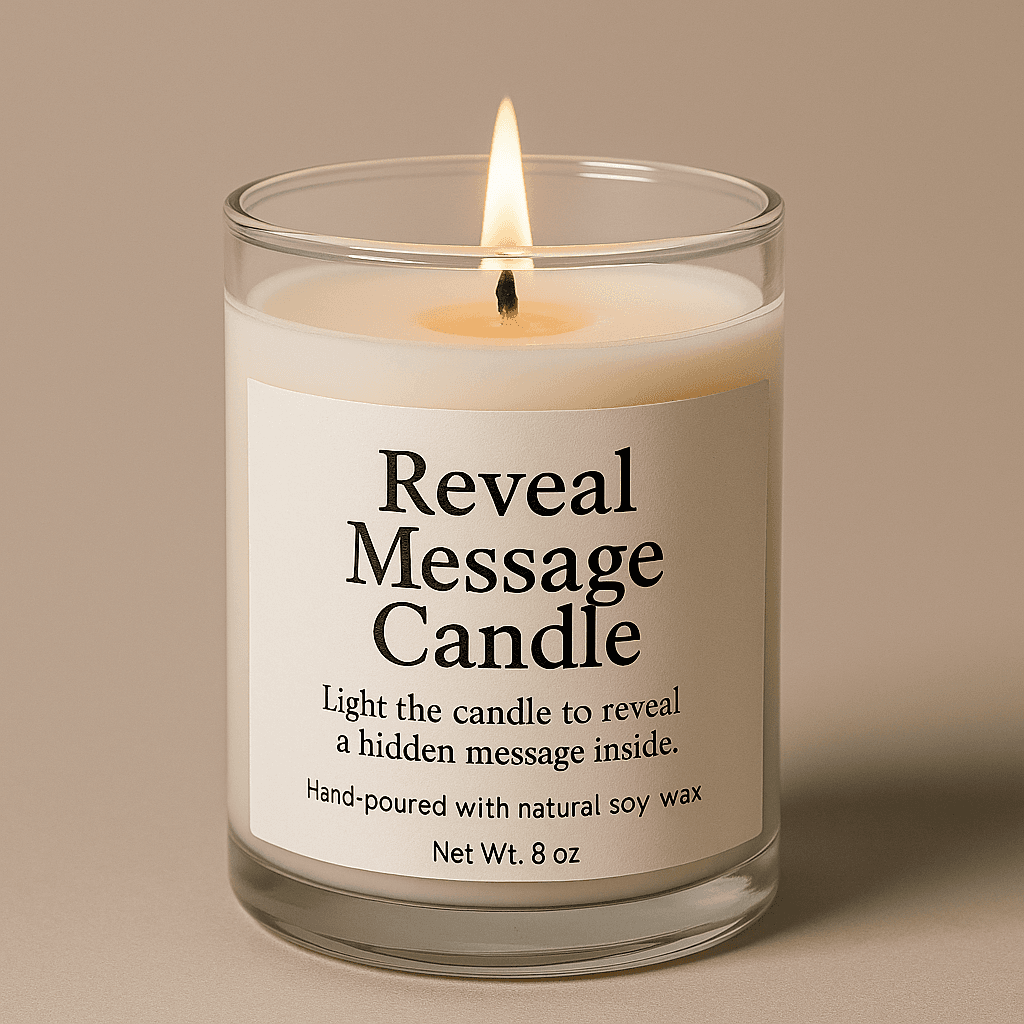 Reveal Message Candle