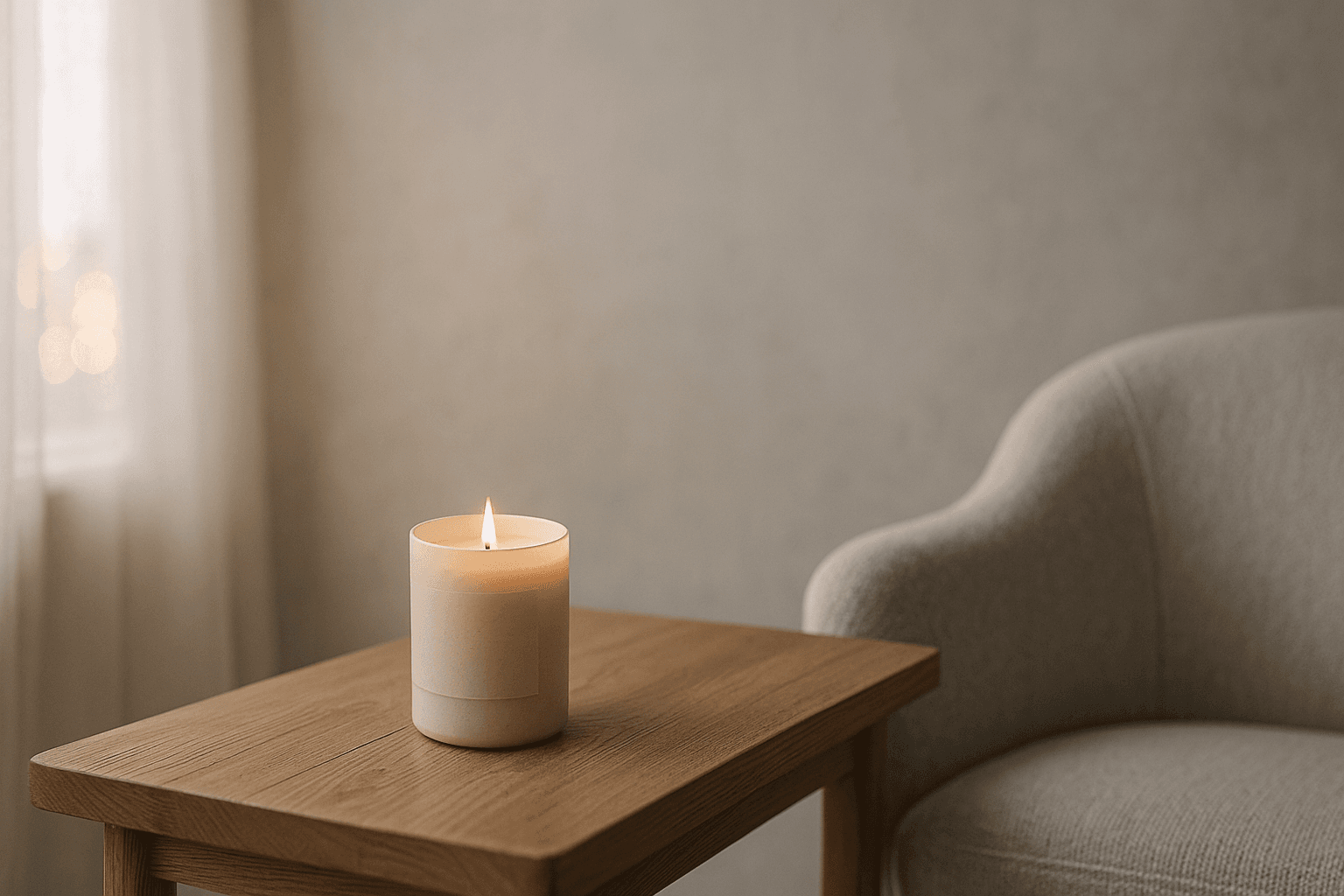 Candle studio background